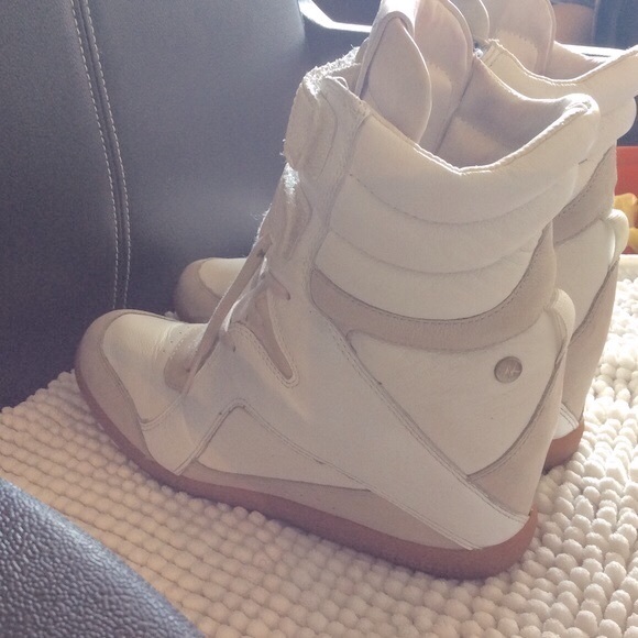 Reebok Alicia Keys Hightop Wedged Sneakers White/chalk Size 8 - Picture 5 of 15